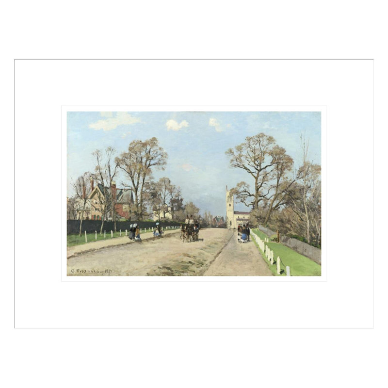 «The Avenue Sydenham» par Camille Pissarro, impression giclée sur cadre, H 12,86 po x l 16,75 po