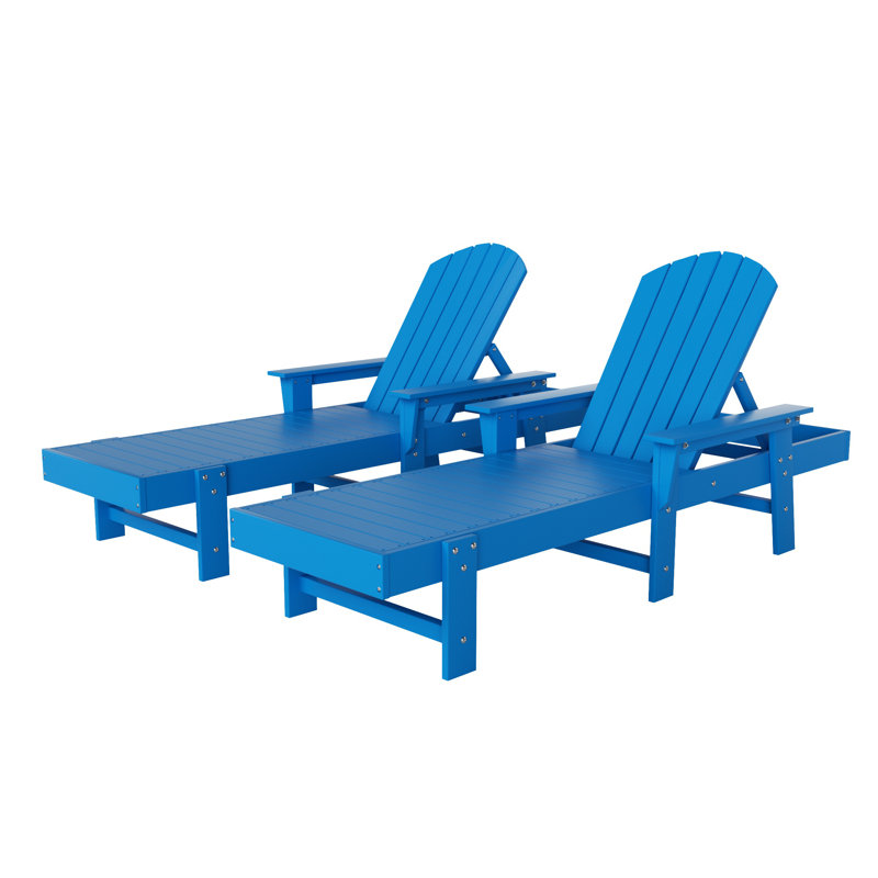 Altura Outdoor Chaise Lounge, Pacific Blue