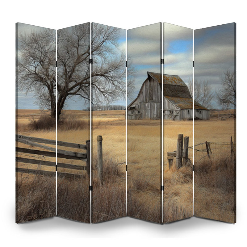 Cloison pliante 6 panneaux paravent Royal Rustic Farmhouse, 6, H 71 po x l 96 po x P 1 po