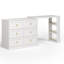Bureau de coiffeuse à maquillage extensible avec 6 tiroirs-120142151
