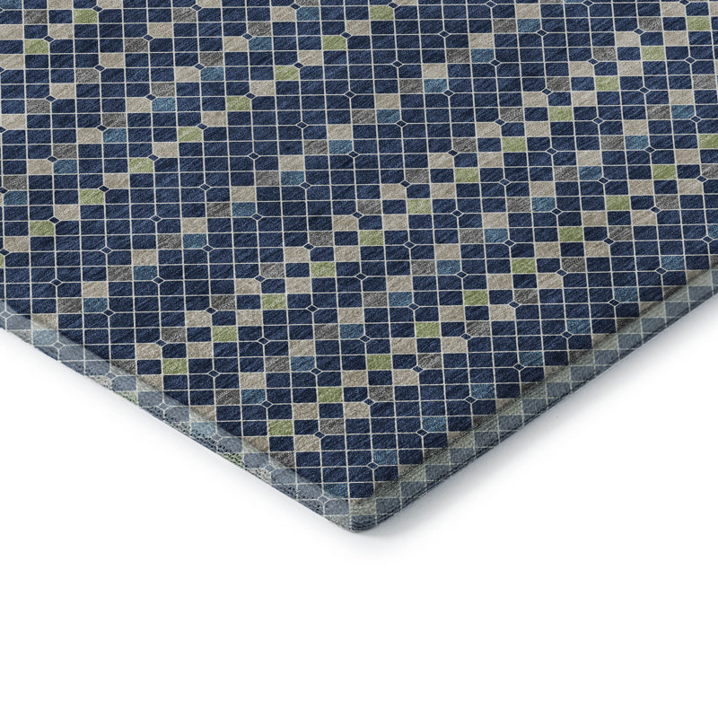 Premium Machine Washable Sykora AMF1408 Stripes Rug, Rectangle 2'6" x 3'10"