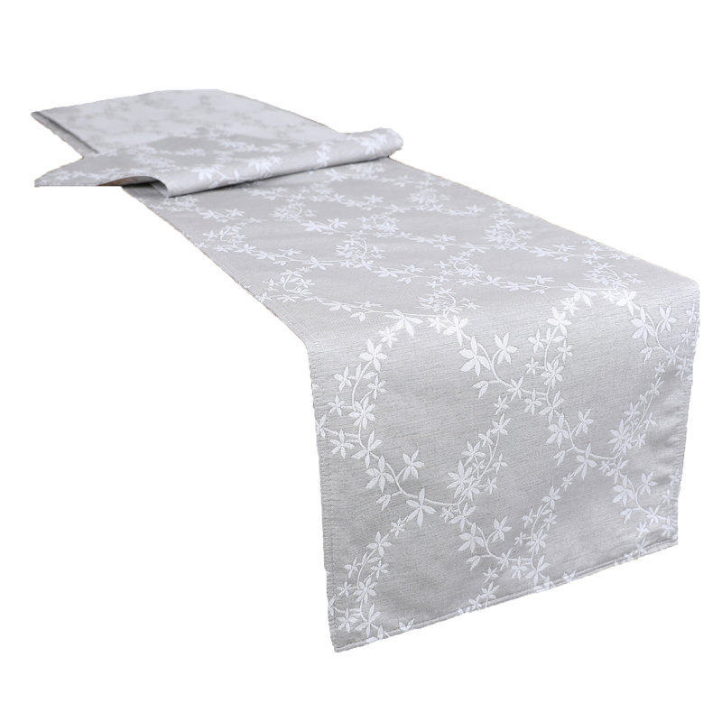 Giard Floria Table Runner, Gray