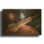 «Rocket Surfer» par Eric Joyner, art mural en métal doré, 24 po x 16 po-884955092