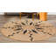 Tapis brun en jute tressé à la main Zinia-1698493653