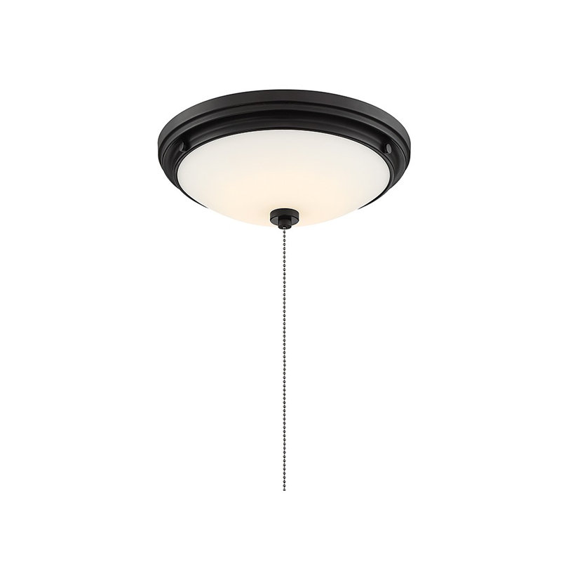 12'' 1 - Light English Bronze LED Bowl Ceiling Fan Light Kit