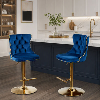 33'' H Velvet Upholstered Side Chair