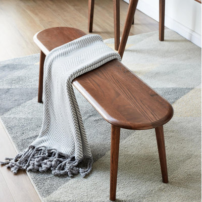 Banc en bois de 39,37 po de largeur