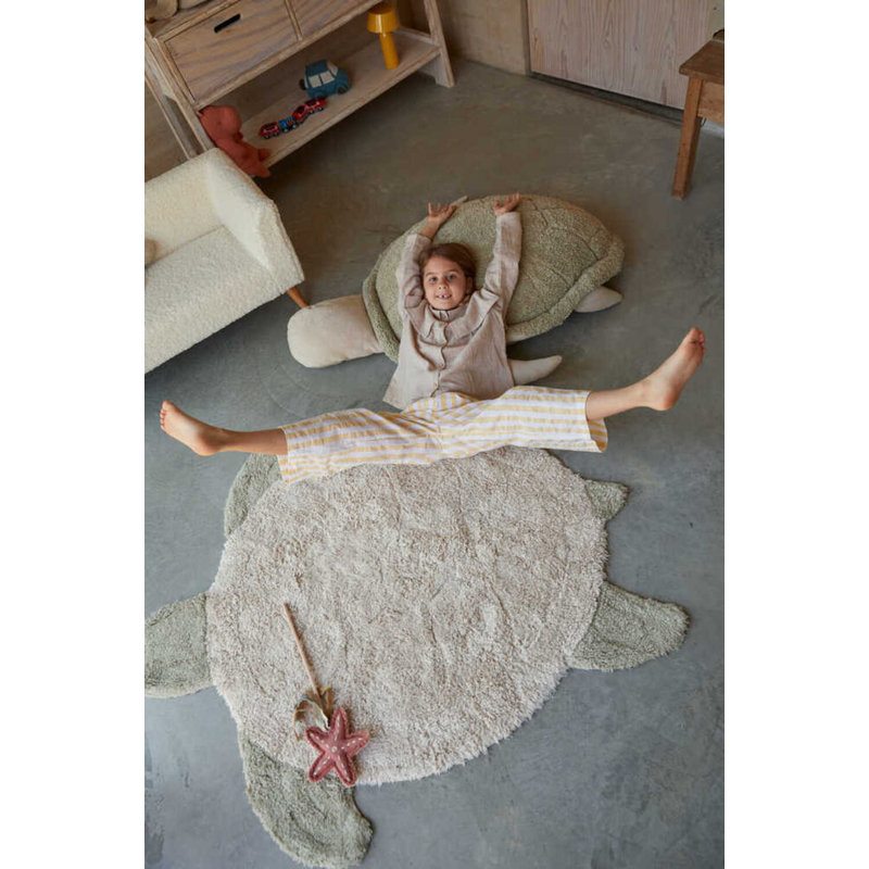 Washable Cotton Rug Sea Turtle