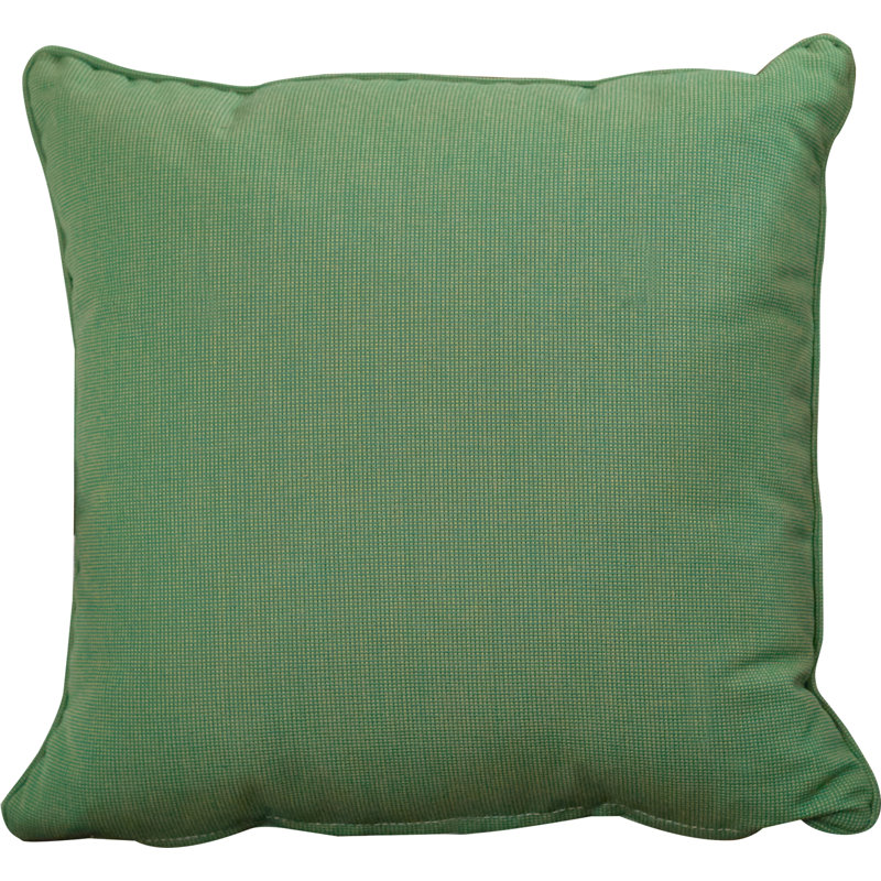 Sunbrella® Reversible Throw Pillow, Volt Emerald, 18" H x 18" W