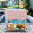Outdoor 80 Qt Rolling Cooler Cart, with Bottle Opener + Storage Shelf Camping Beverage Ice Chest-89358986
