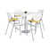 Kool 42" L Square Breakroom Table and Chair Set