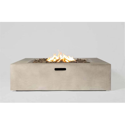 12" H Concrete Outdoor Fire Pit Table
