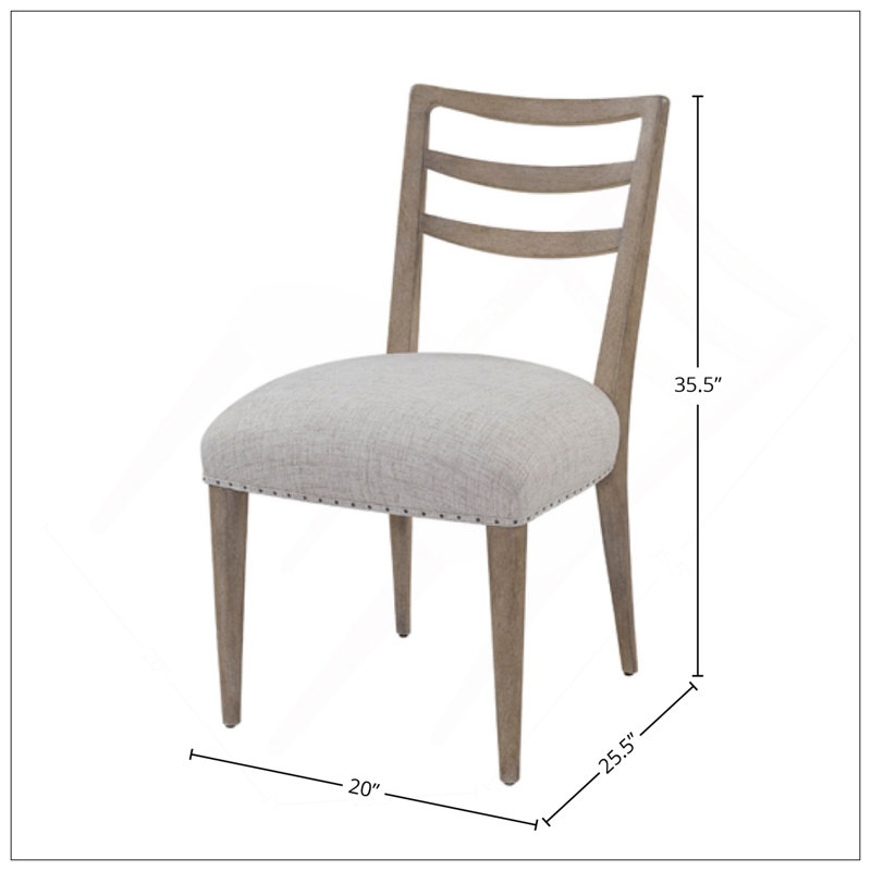 Ensemble de 2 chaises d'appoint Ladderback, Sable