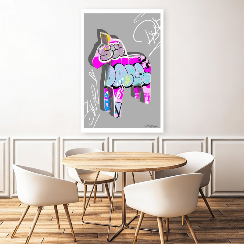 Graffiti Dala, 48" H x 32" W