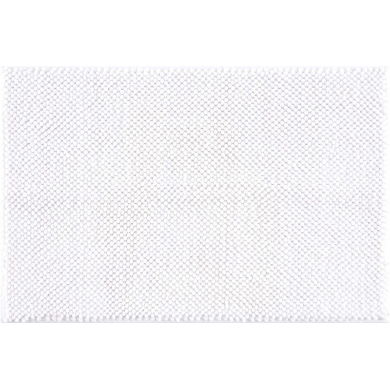 Tapis de bain en microfibre Efrin, L 24 po x L 36 po, Blanc