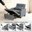 Canapé-lit convertible 3-en-1 Qeetex - Canapé-lit coulissant avec dossier réglable, ports USB, porte-gobelets et poches latérales, canapé moderne peu encombrant pour le salon ou la chambre à coucher - gris-845086682