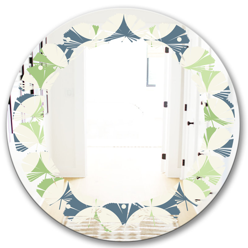 Miroir mural feuilles sans cadre Feometric, H 24 po x l 24 po