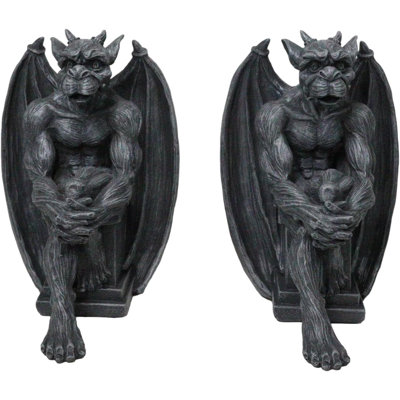 Ensemble de figurines serre-livres gothiques