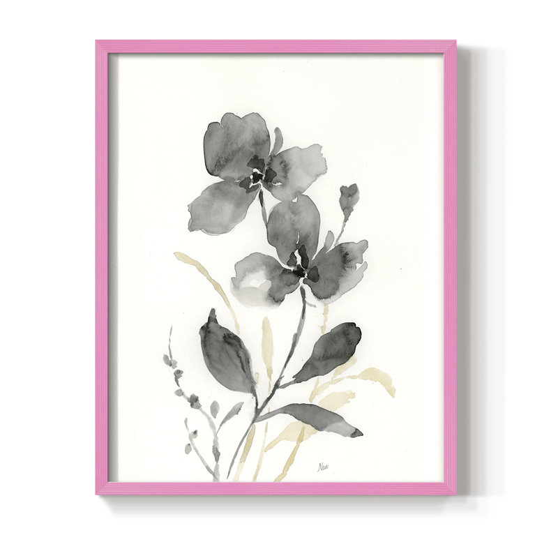 «Elegant Silhouette II», reproduction encadrée - bois massif, H 15 po x l 12 po, Rose