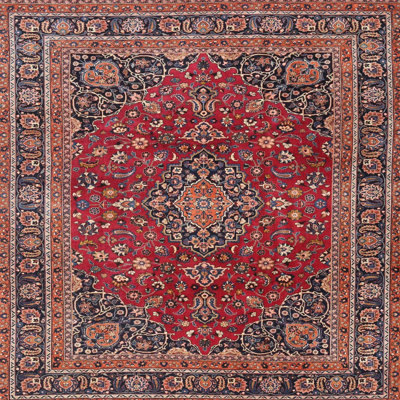 Tapis traditionnel Pavlatka Mehroon / noir / bleu