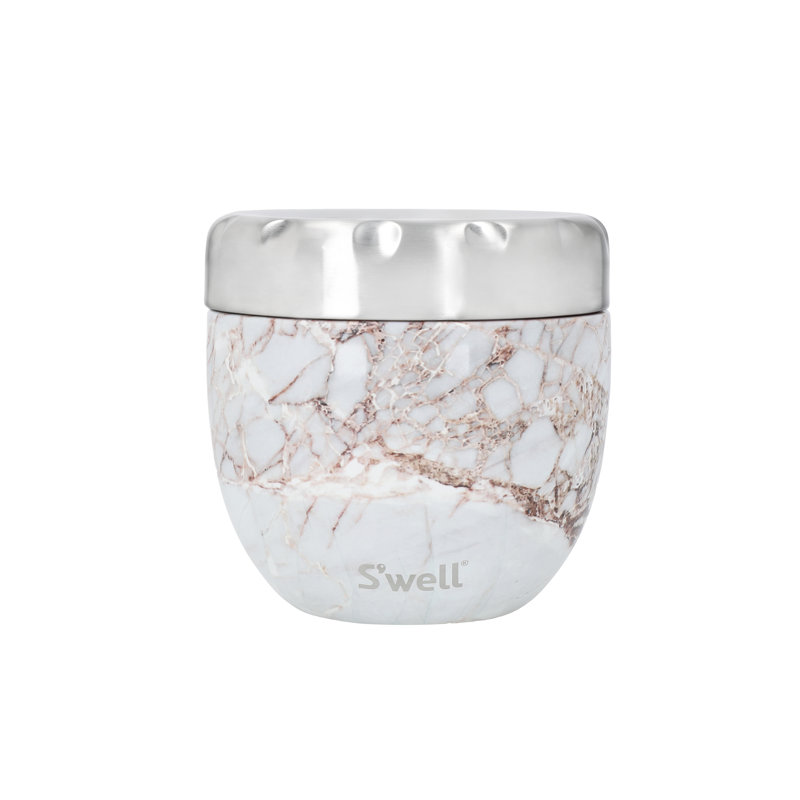 S'well Calacatta Gold Stainless Steel Food Bowl