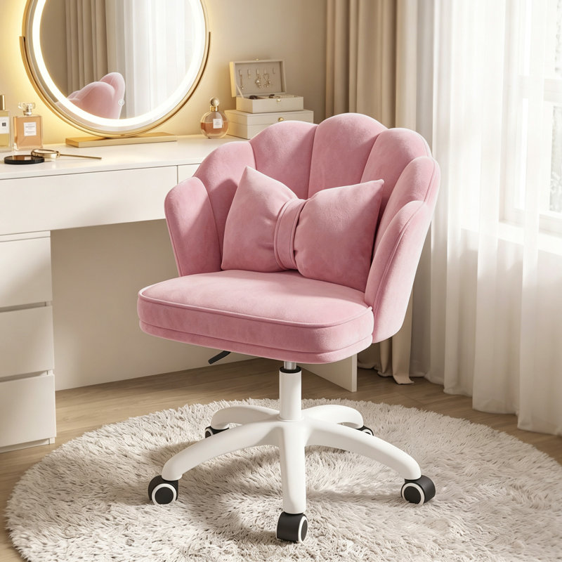 Foam Office Chair, Pink