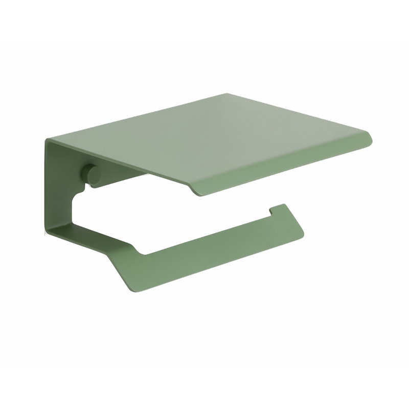 Porte-papier hygiénique mince avec couvercle, Vert