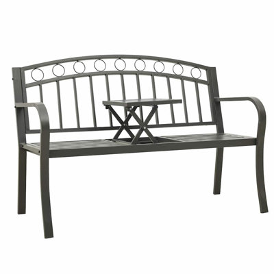49.2 " W Outdoor Patio Bench