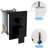Ceiling Mount 10 Inch Square Dual Shower Head With Matte Black Finish, - Scald Protection, Rainfall Shower, And Easy To Clean Nozzle Balanced Valve, Spray Pattern, 360 Adjustability
