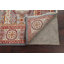 Tapis bleu / rouge en laine noué à la main de conception unique 8 pi 2 po x 9 pi 7 po New Age