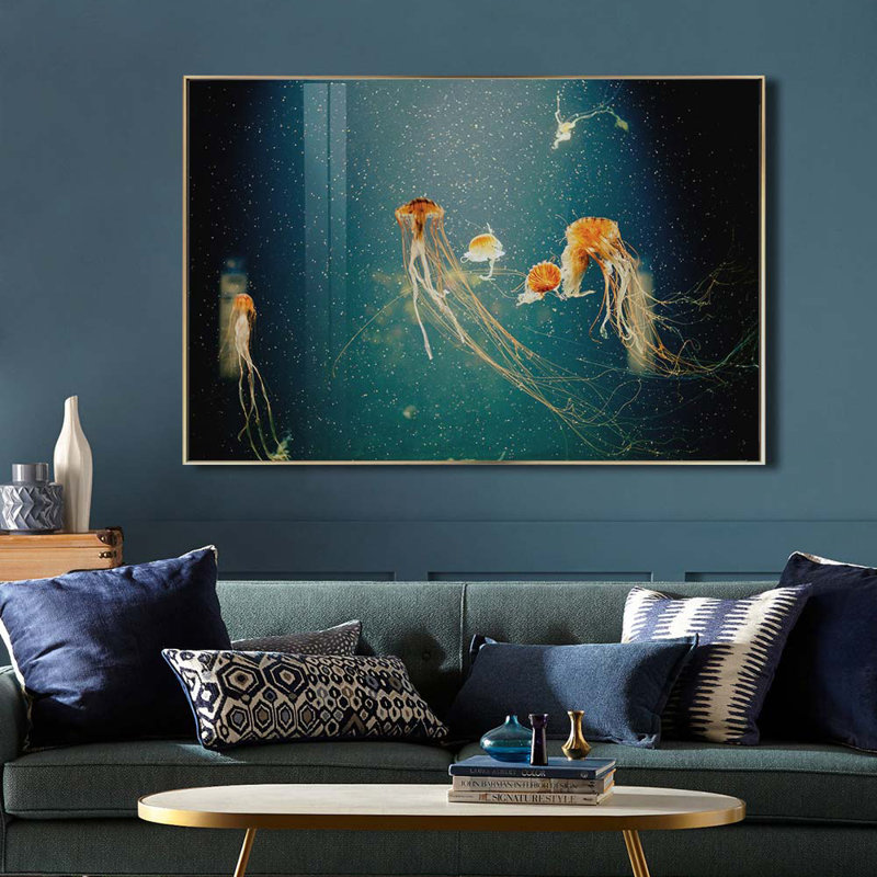 No Title - Inside A Frame Print on Glass