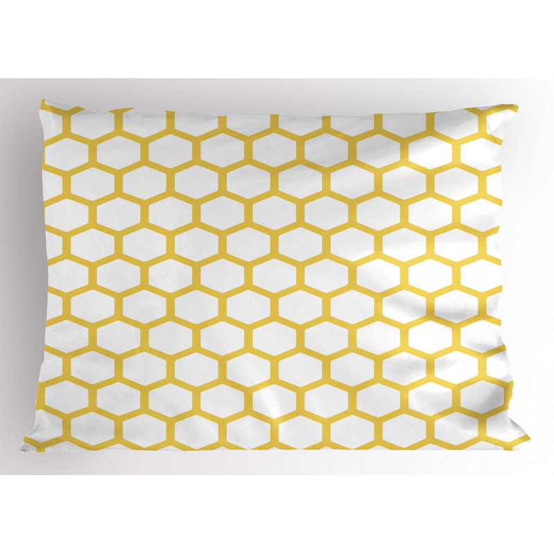 Polyester Geometric Sham Set, Queen