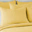 Ensemble de courtepointe jaune pour lit jumeau