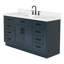 Meuble-lavabo simple en bois massif Tidworth avec plateau en quartz blanc de 1,5 po-1171835465-1205209738