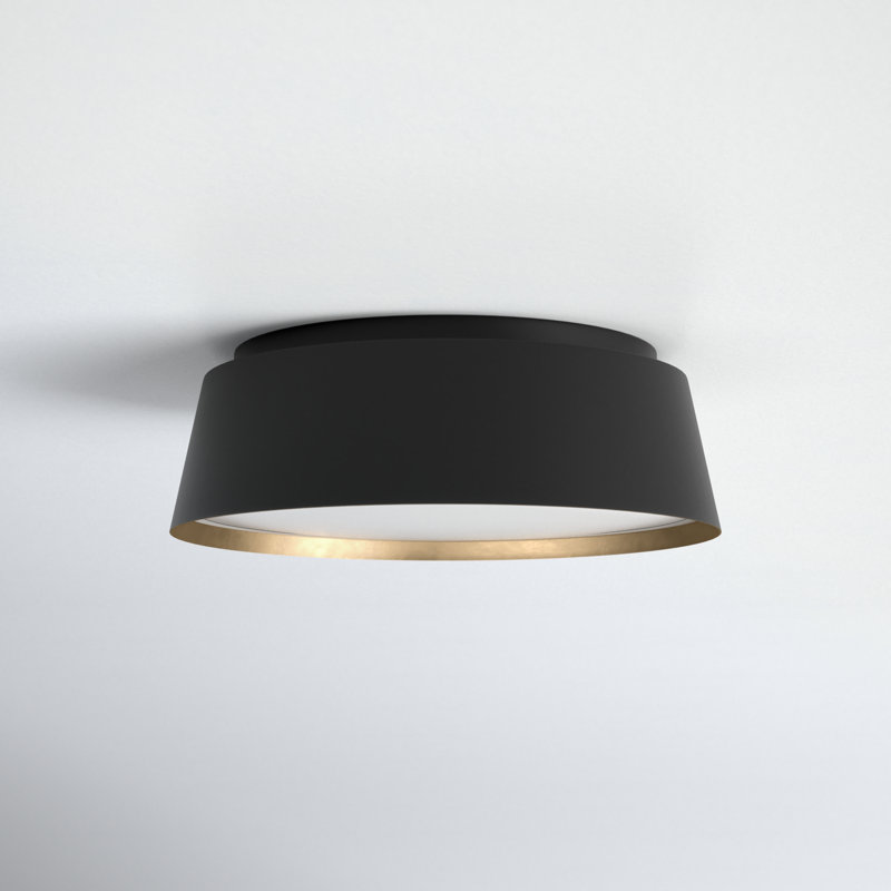 Adriatic Glass Flush Mount, Midnight Black