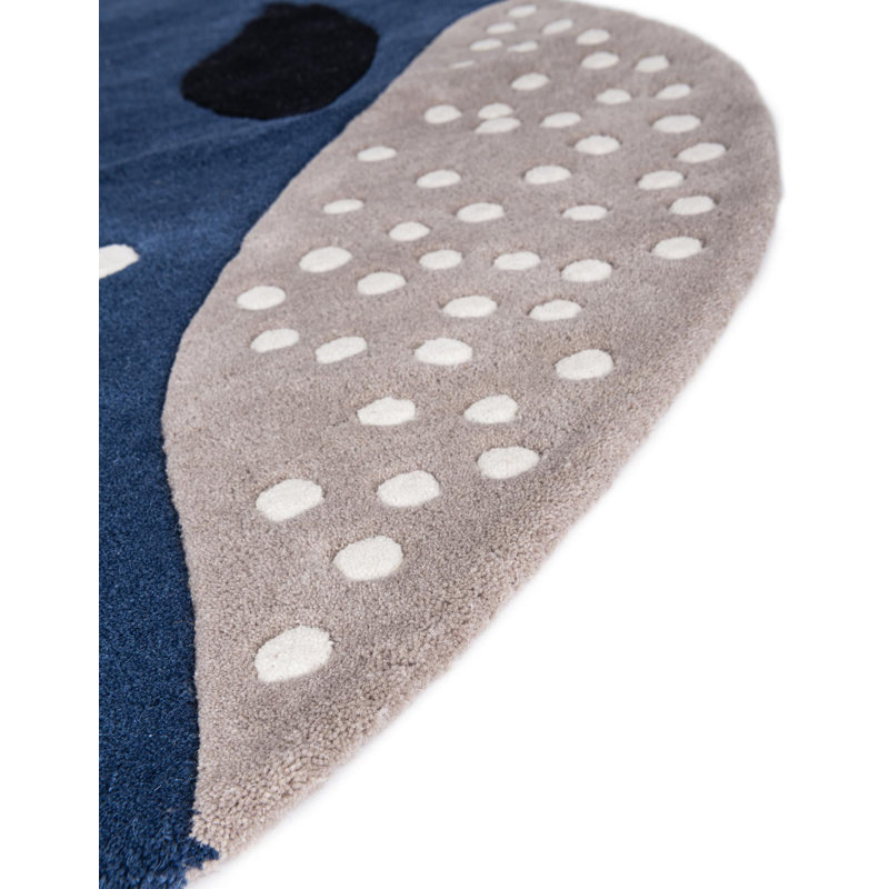 Tapis en laine Unique Loom Whale, Nouveauté 3 pi 1 po x 5 pi 1 po