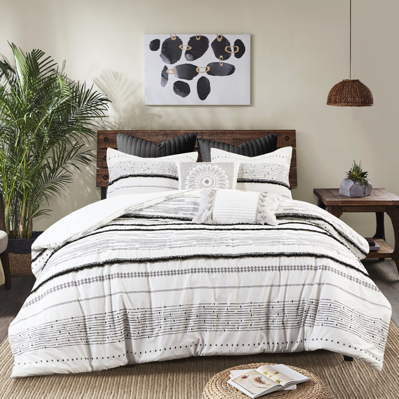 Housse de couette en coton très grand / très grand - Home Bed Print Print Contemporary