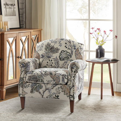 Mooresville 31'W Traditional Armchair With Nailhead Trims