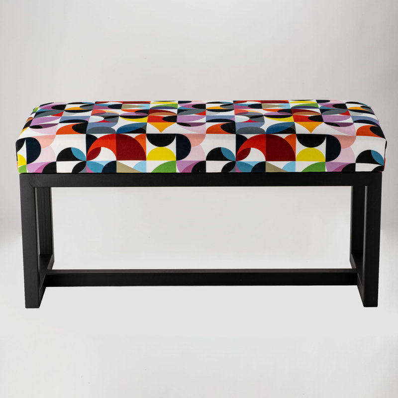Ohlman Velvet Upholstered Bench, 40 x 120 x 30cm
