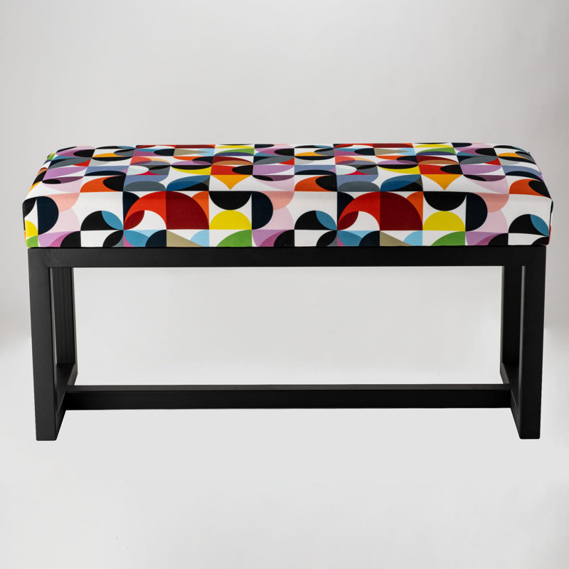Ohlman Velvet Upholstered Bench, 50 x 50 x 40cm