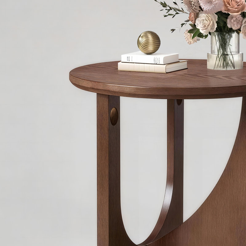 Table d'appoint 100% bois massif, table de bout en bois naturel, table centrale rustique, table d'appoint simple pour le salon
