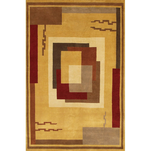 Aadi Beige Area Rug, Rectangle 5' x 7'6"