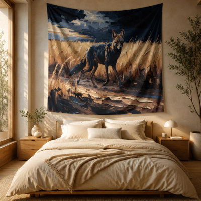 Wildlife Black backed Jackal Wall Tapestry