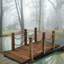 Pont de jardin en bois