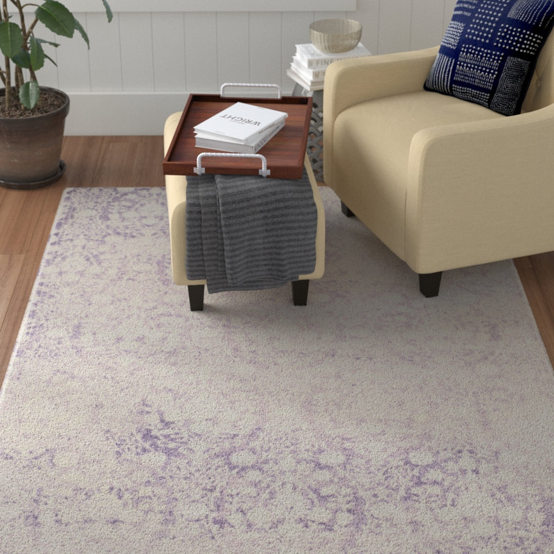 Karsyn Floral Hand Woven Area Rug, Rectangle 155 x 231 cm