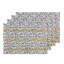Three Petal Flowers Table Placemat 14x20 Inch-404100997