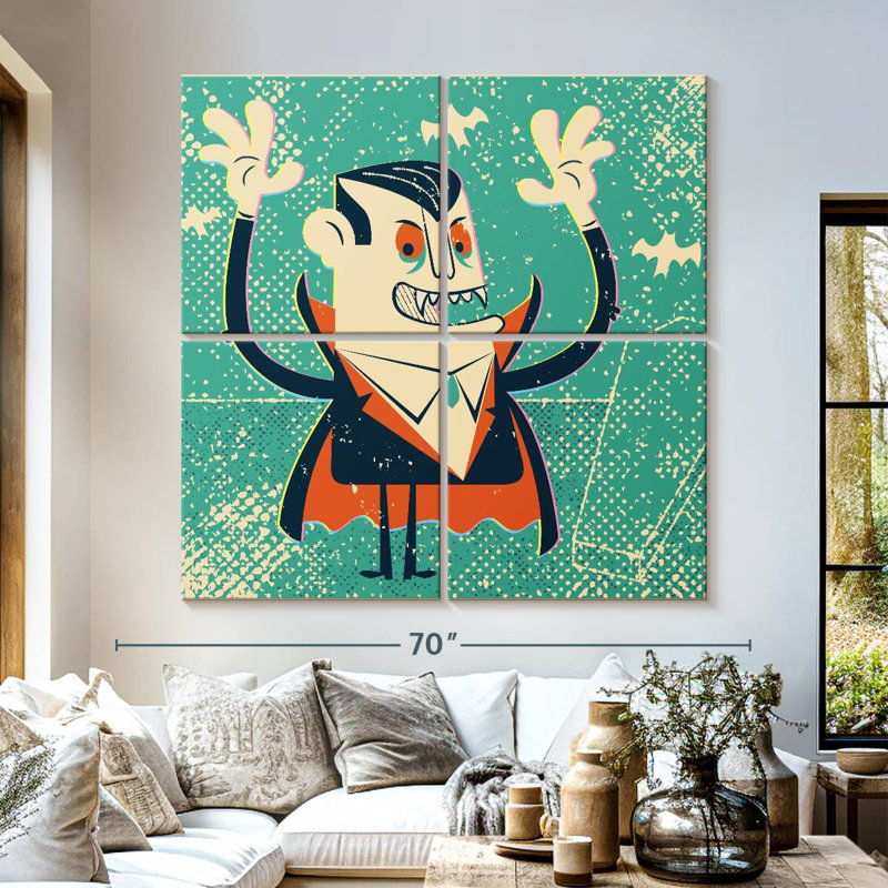 Caricature d'un vampire Kelan, H 57 po x l 57 po