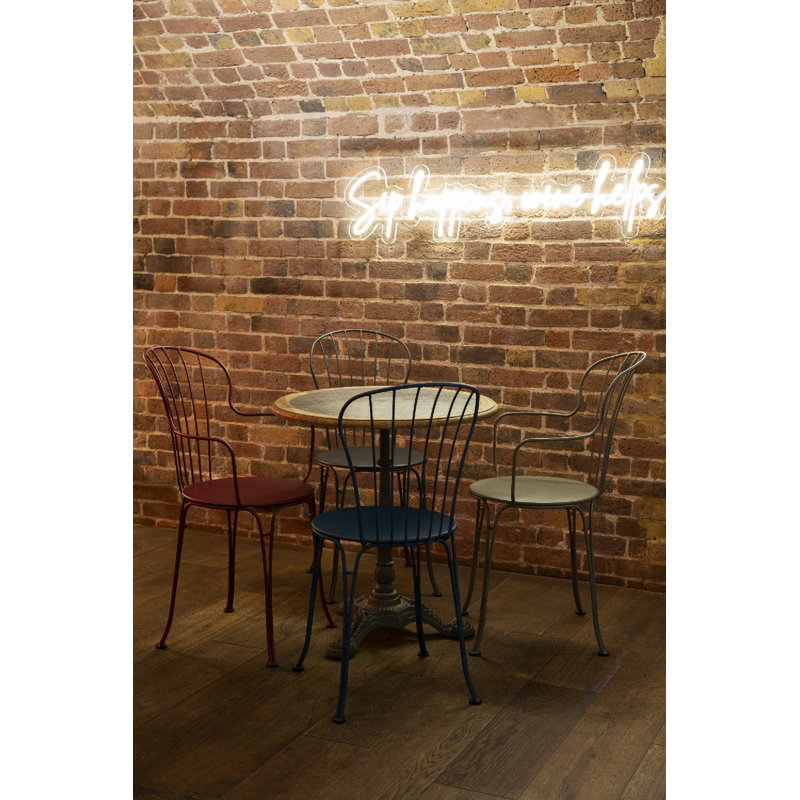 Opera+ Outdoor Dining Side Chair, Anthracite