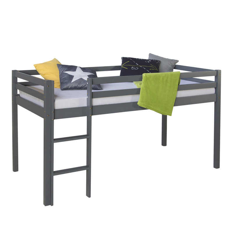 Ellicott mid-loft bed, 90 x 200 cm, Basic, Grey