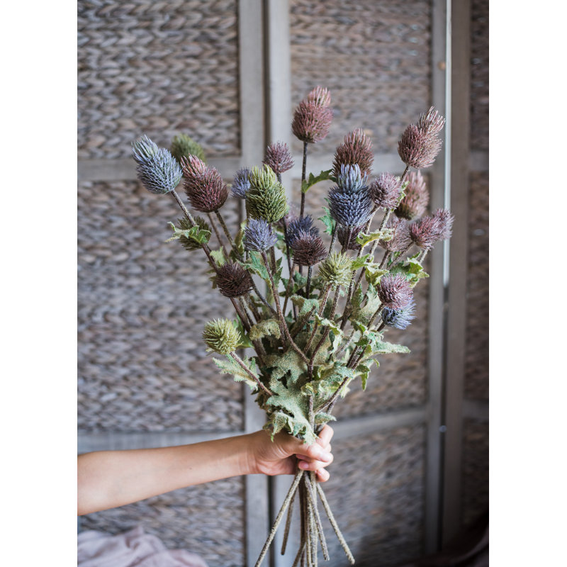 Thistle Arrangement, Blue, Five Stems